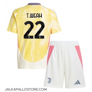 Juventus Timothy Weah #22 Vieraspaita Lapsille 2024-25 Lyhythihainen (+ shortsit)